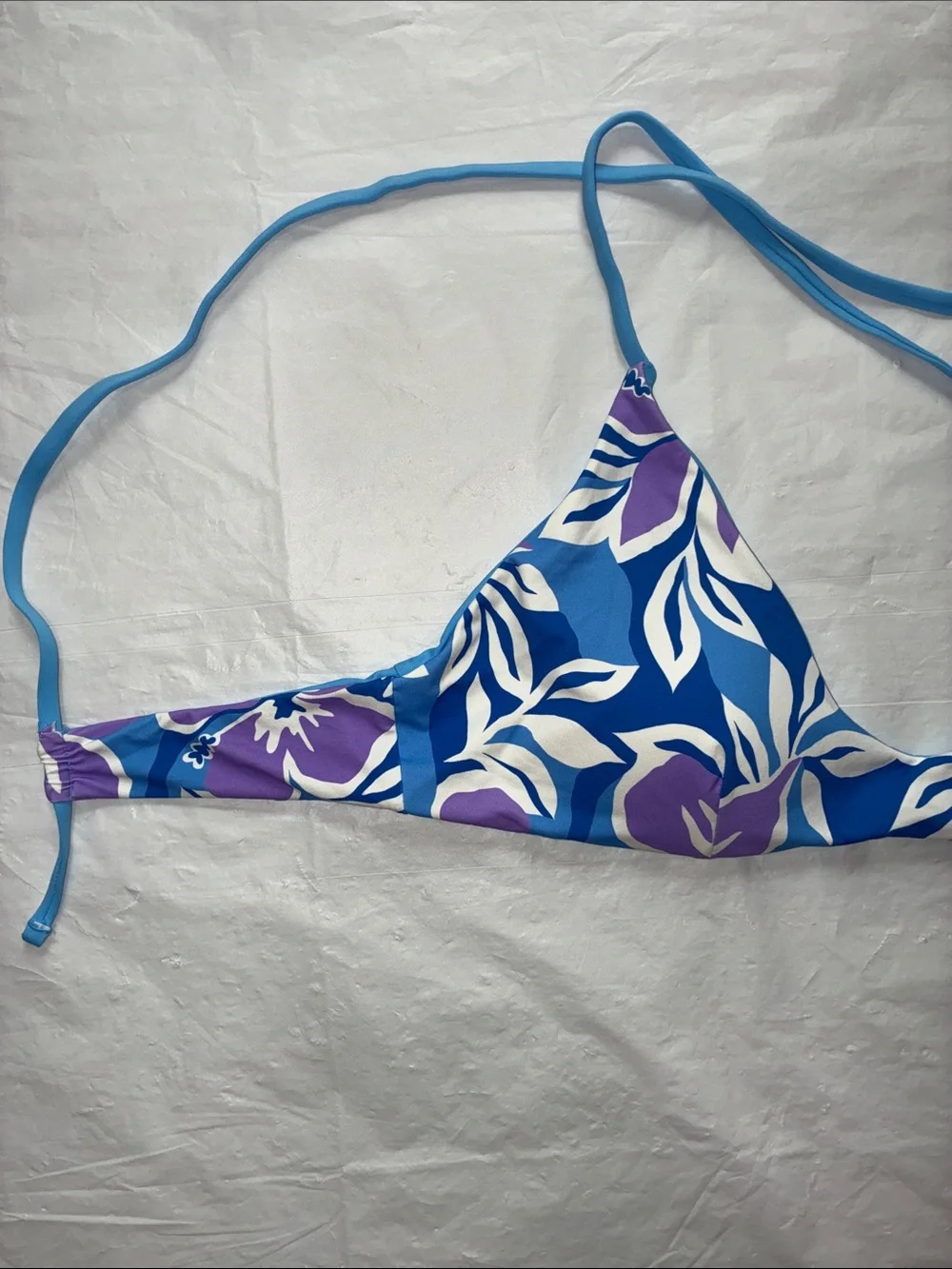 Roxy Blue & Purple Floral Bikini Set